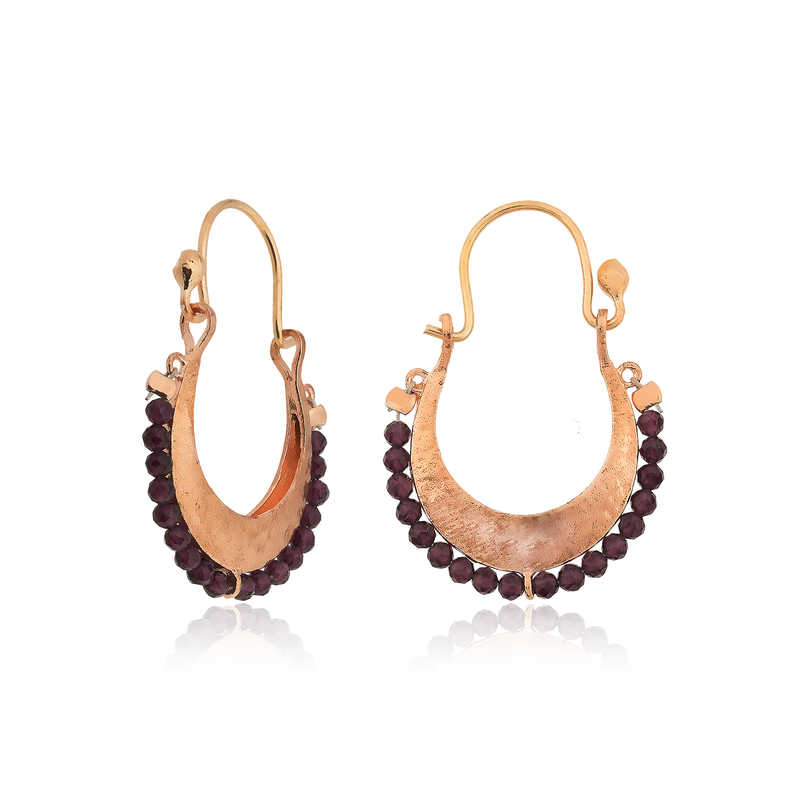 Gumus Bordo Tasli Bohem Kupe